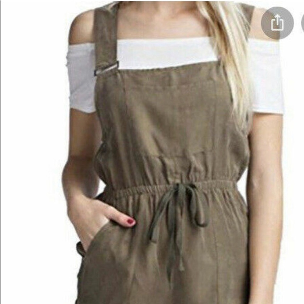 Grey Honey Punch Overall Shorts Size US L